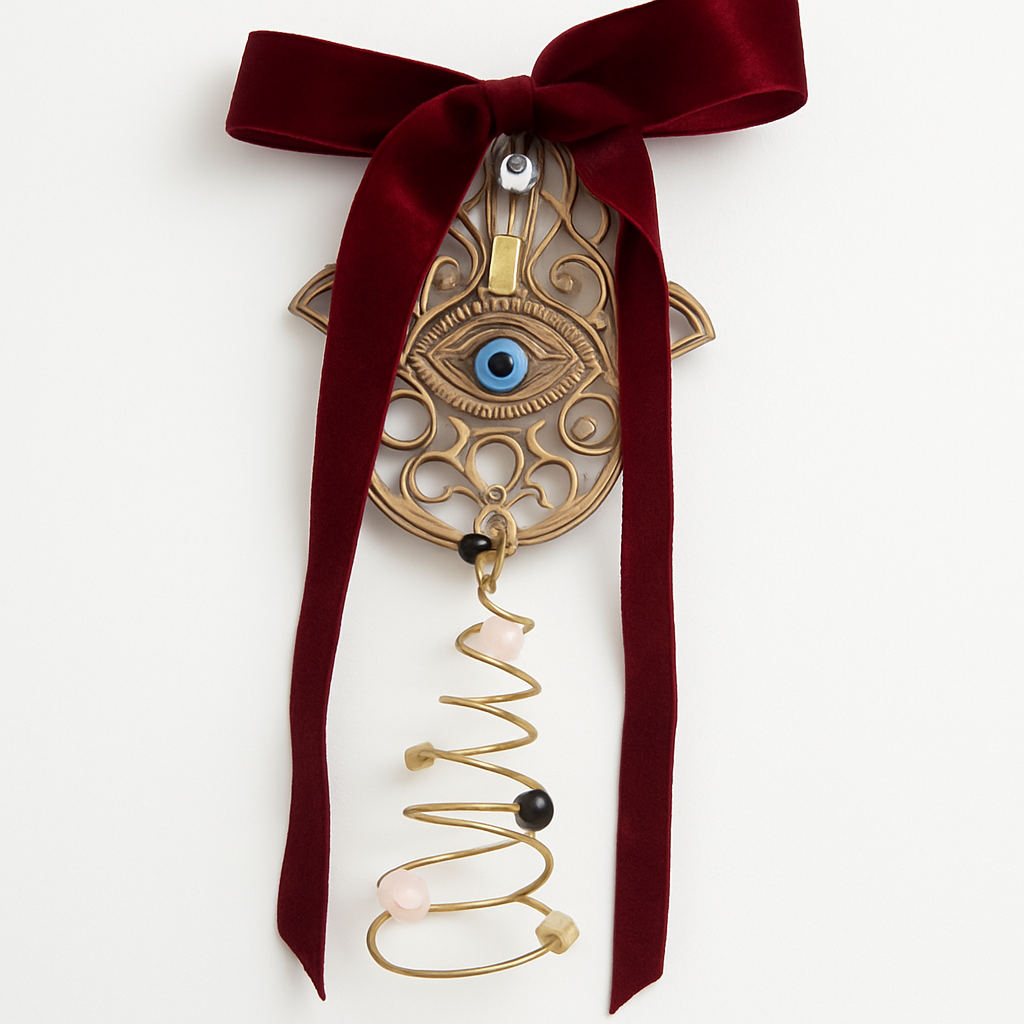 Fiocco con Mano di Fatima simbolo dell'Abbondanza