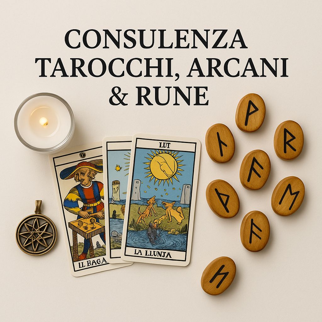 Consulenza Tarocchi, Arcani e Rune - 3 domande via WhatsApp