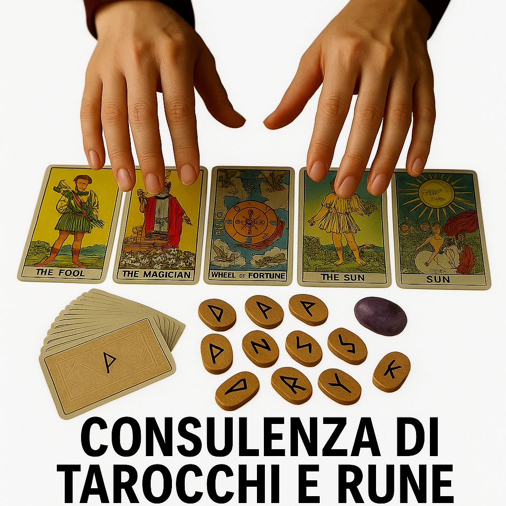 Consulenza di Tarocchi, Rune e Oracolo delle Memorie Genealogiche - 10 domande via WhatsApp