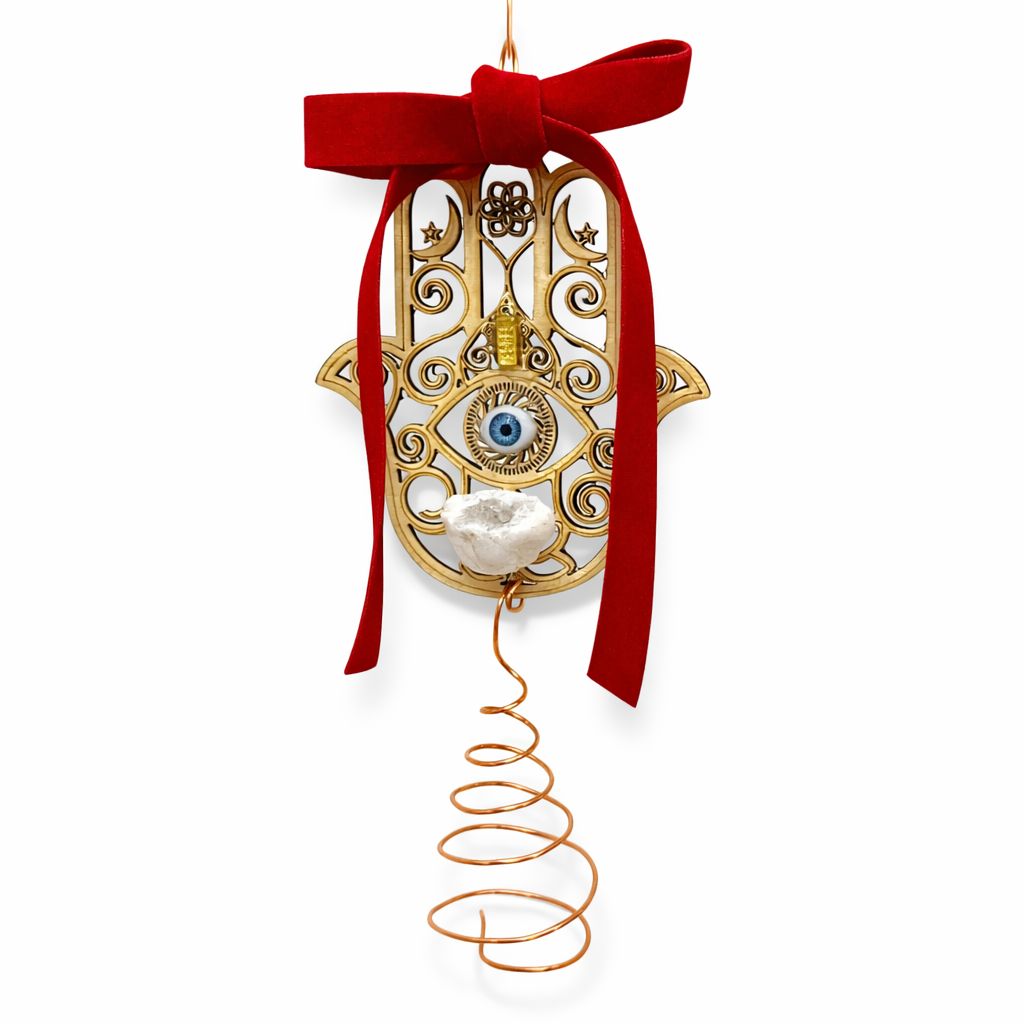 Fiocco con Mano di Fatima simbolo dell'Abbondanza