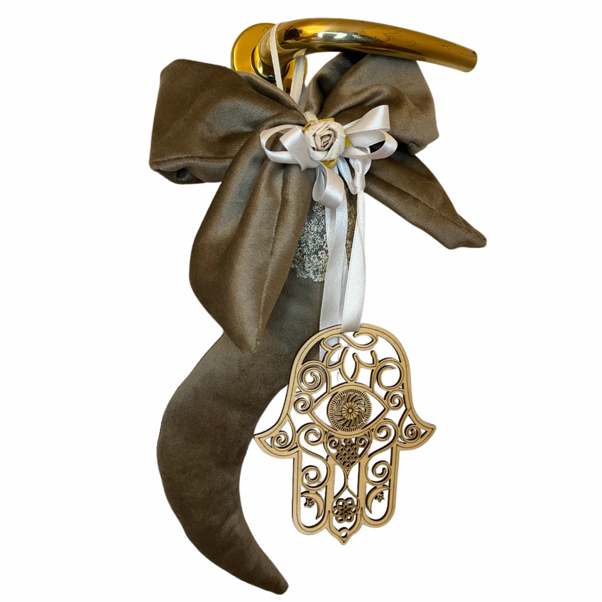Corno della Protezione e Abbondanza – Edizione Lusso in Velluto e Legno Sacro