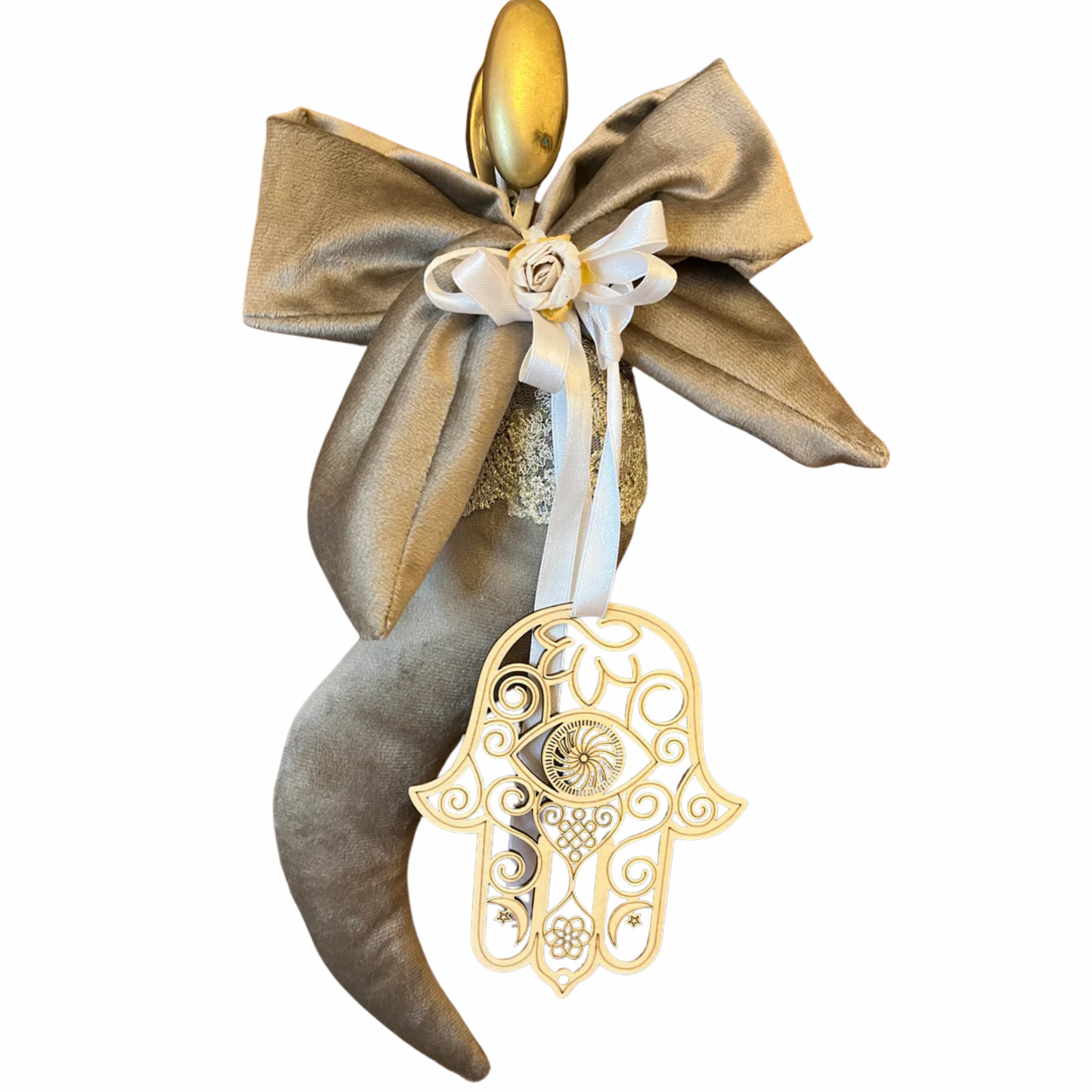 Corno della Protezione e Abbondanza – Edizione Lusso in Velluto e Legno Sacro