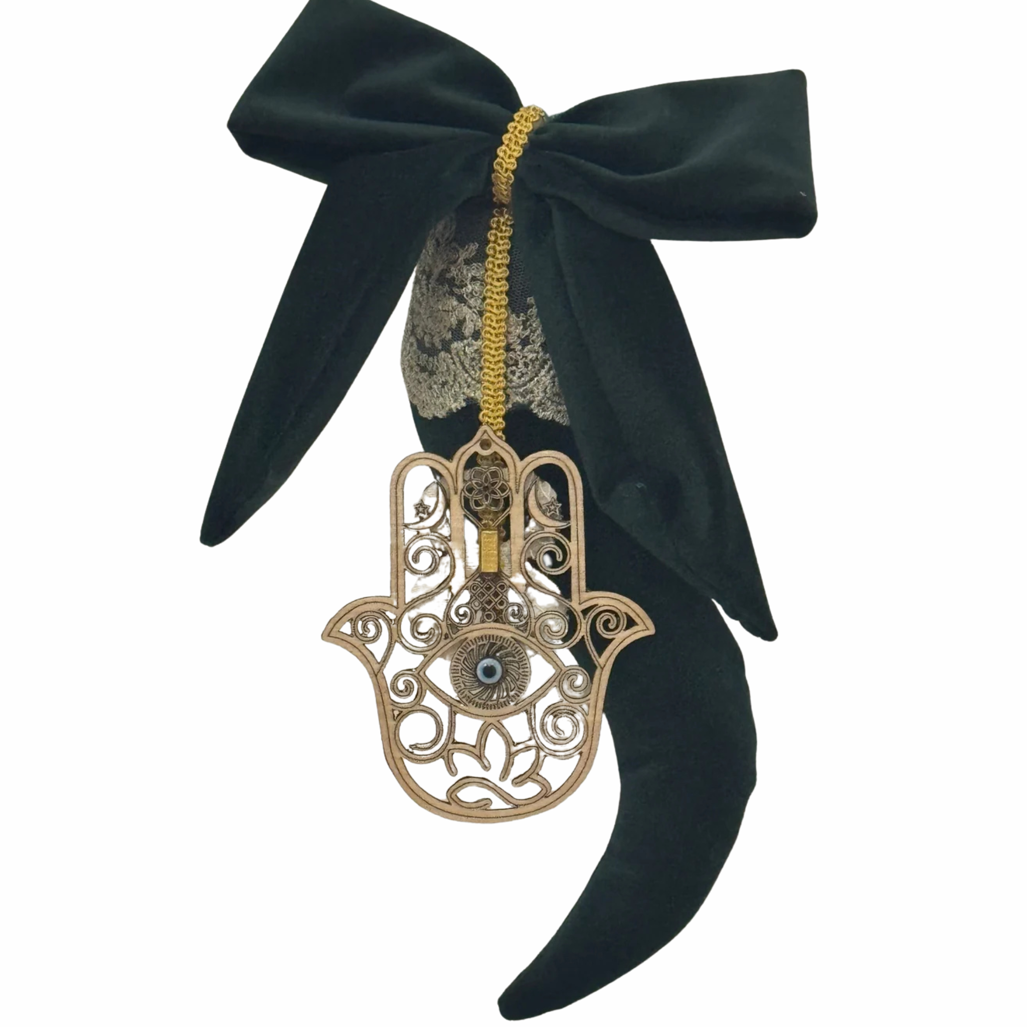 Corno della Protezione e Abbondanza – Edizione Lusso in Velluto e Legno Sacro