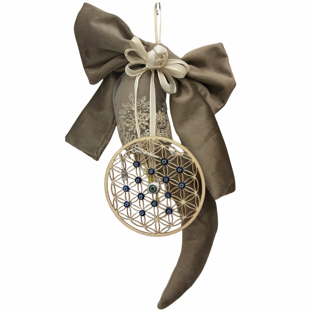 Corno della Protezione e Abbondanza – Edizione Lusso in Velluto e Legno Sacro