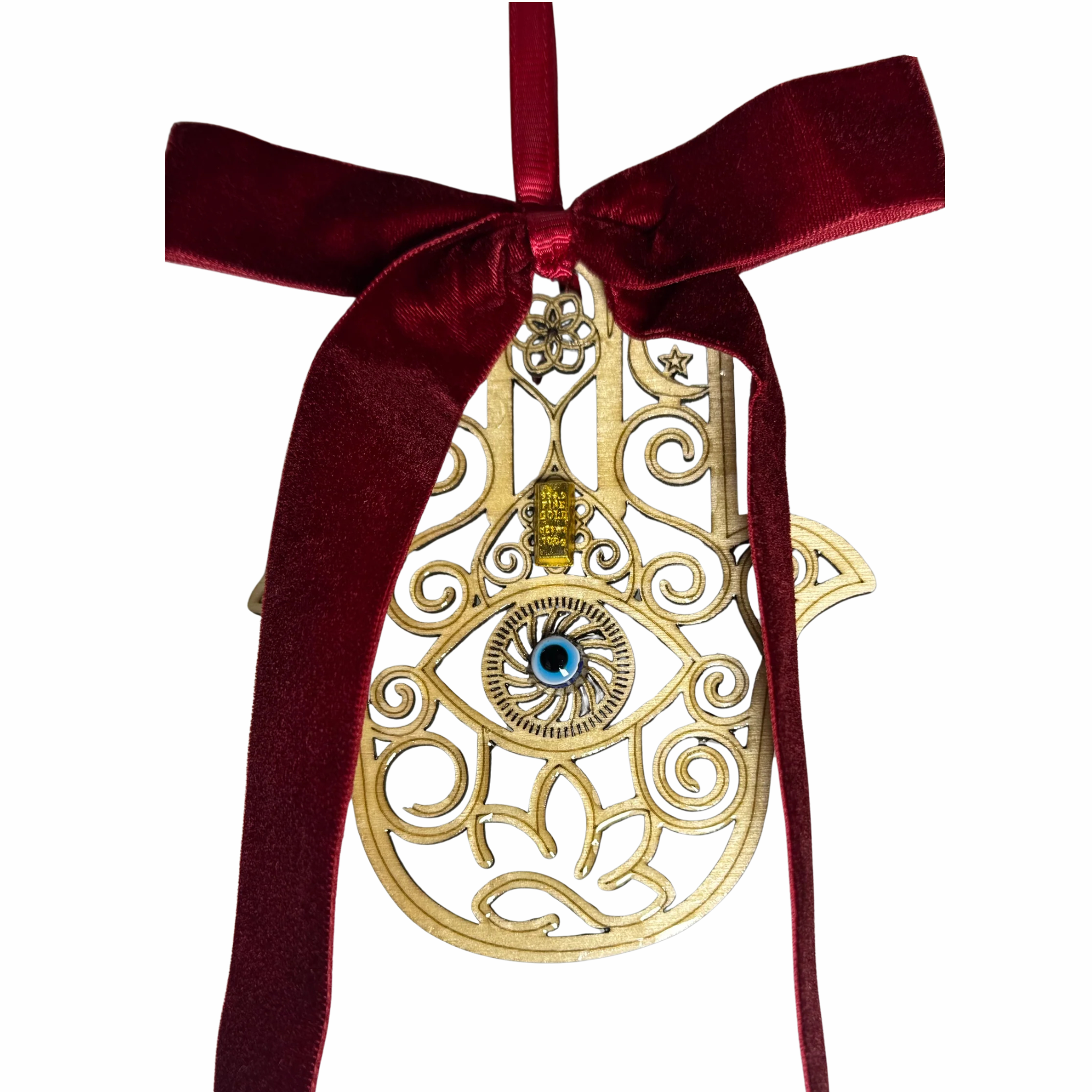 Fiocco con Mano di Fatima simbolo dell'Abbondanza